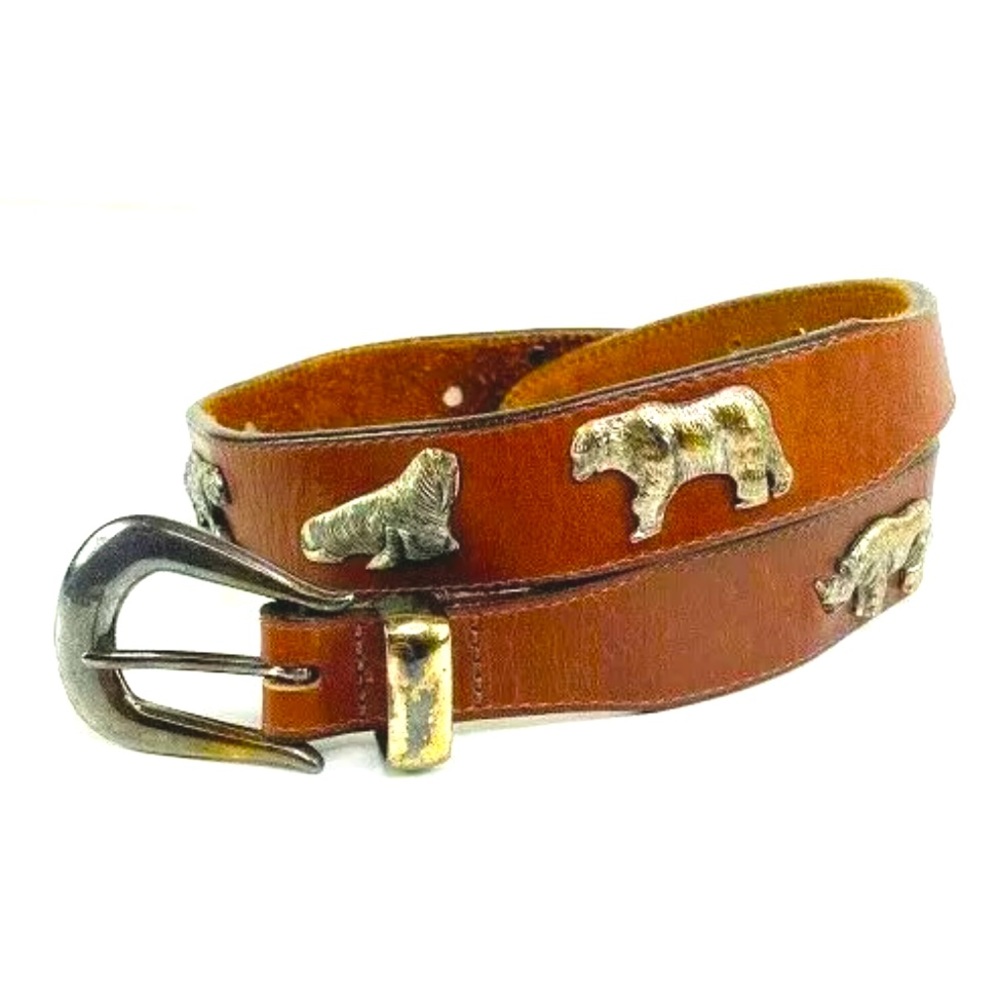 Vintage Leather HONEST Womens Safari Belt 30